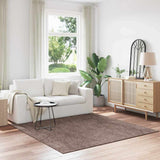 vidaXL Vloerkleed shaggy anti-slip 80x150 cm donkergrijs