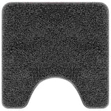 vidaXL Antislip Badmat met Toilet Uitsnede Donkergrijs 50 x 50 cm PP