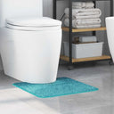 vidaXL Antislip Badmat met Toilet Uitsnede Donkergrijs 50 x 50 cm PP
