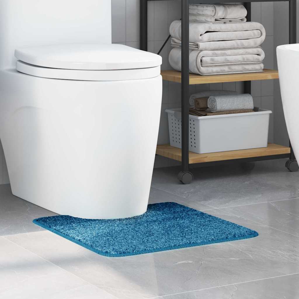 vidaXL Antislip Badmat met Toilet Uitsnede Donkergrijs 50 x 50 cm PP