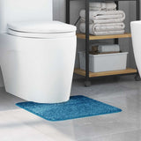 vidaXL Antislip Badmat met Toilet Uitsnede Donkergrijs 50 x 50 cm PP