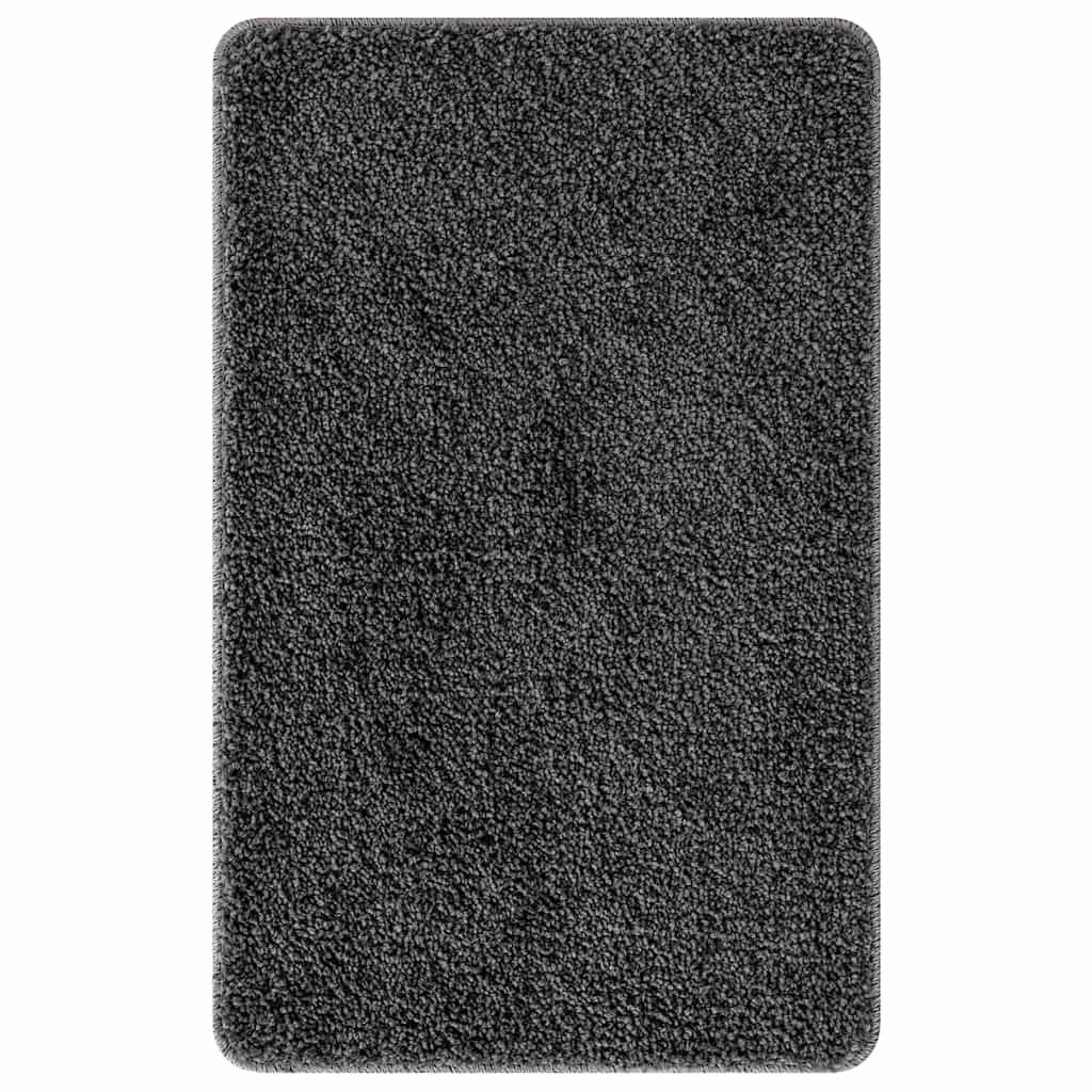 vidaXL Antislip Badmat Donkergrijs 50 x 80 cm PP