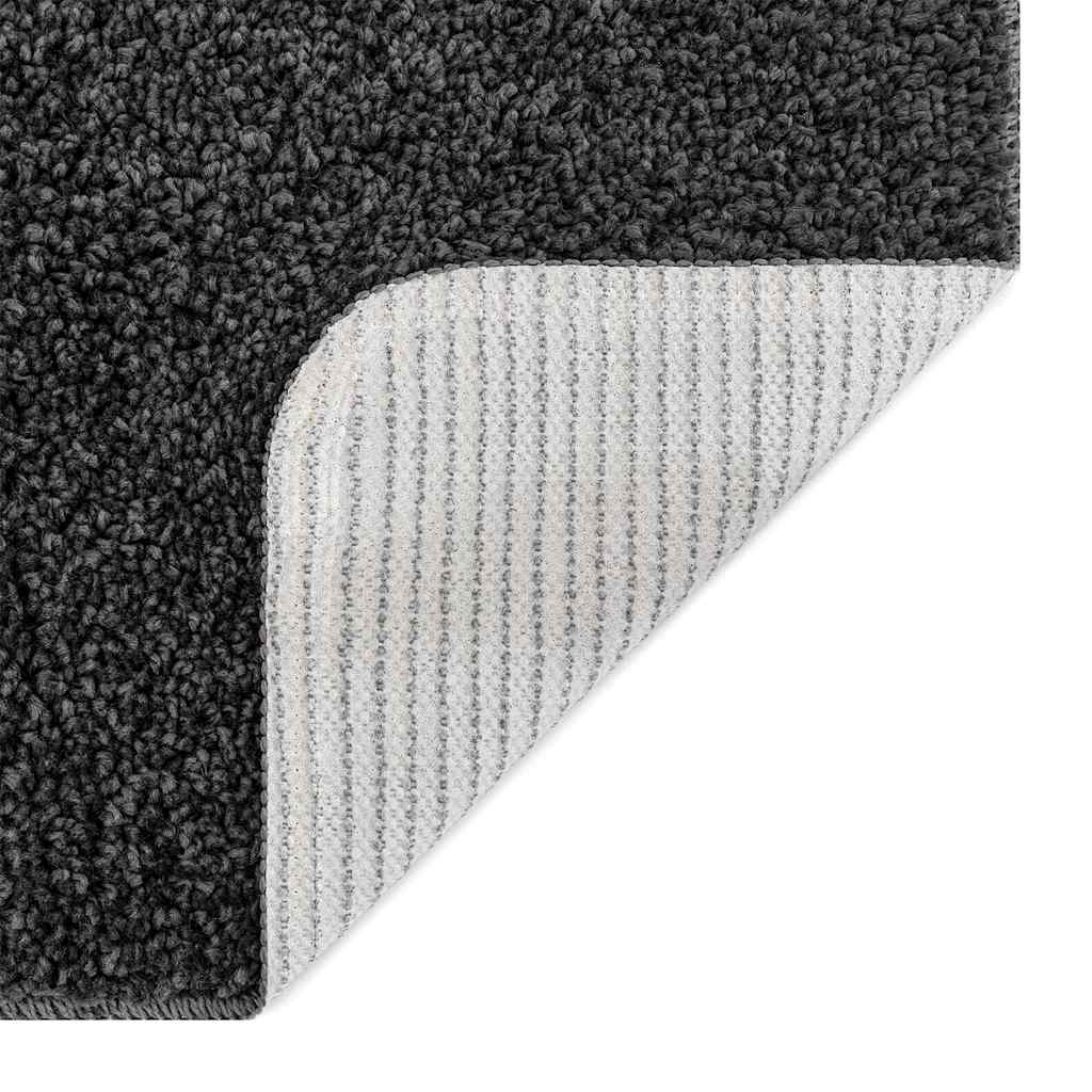 vidaXL Antislip Badmat Donkergrijs 50 x 80 cm PP