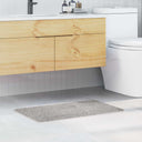 vidaXL Antislip Badmat Donkergrijs 50 x 80 cm PP