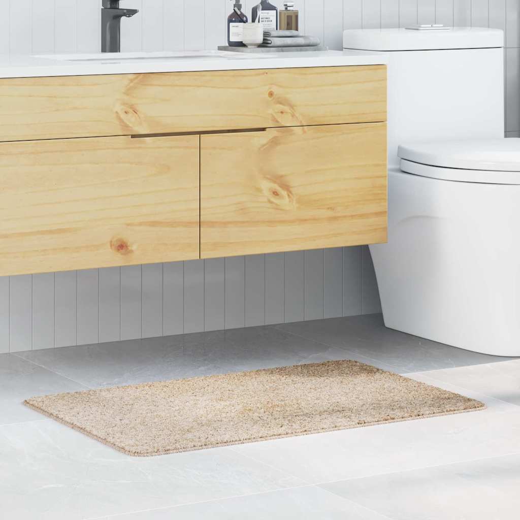vidaXL Antislip Badmat Donkergrijs 50 x 80 cm PP