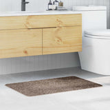 vidaXL Antislip Badmat Donkergrijs 50 x 80 cm PP