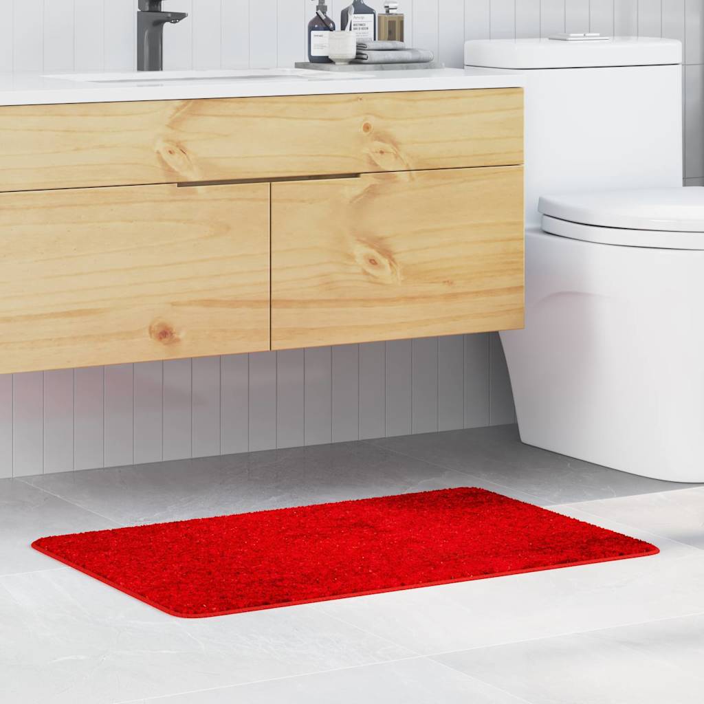 vidaXL Antislip Badmat Donkergrijs 50 x 80 cm PP