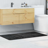 vidaXL Antislip Badmat Donkergrijs 50 x 80 cm PP