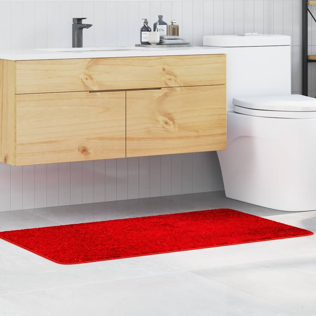 vidaXL Antislip Badmat Donkergrijs 50 x 80 cm PP