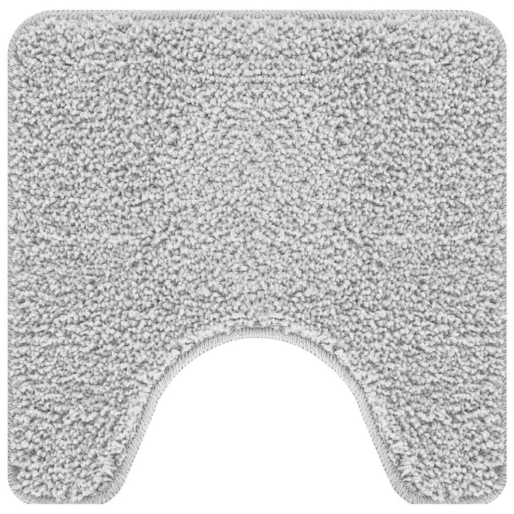 vidaXL Anti-slip Bath Mat Set 2 pcs Dark Grey 50 x 50 cm PP