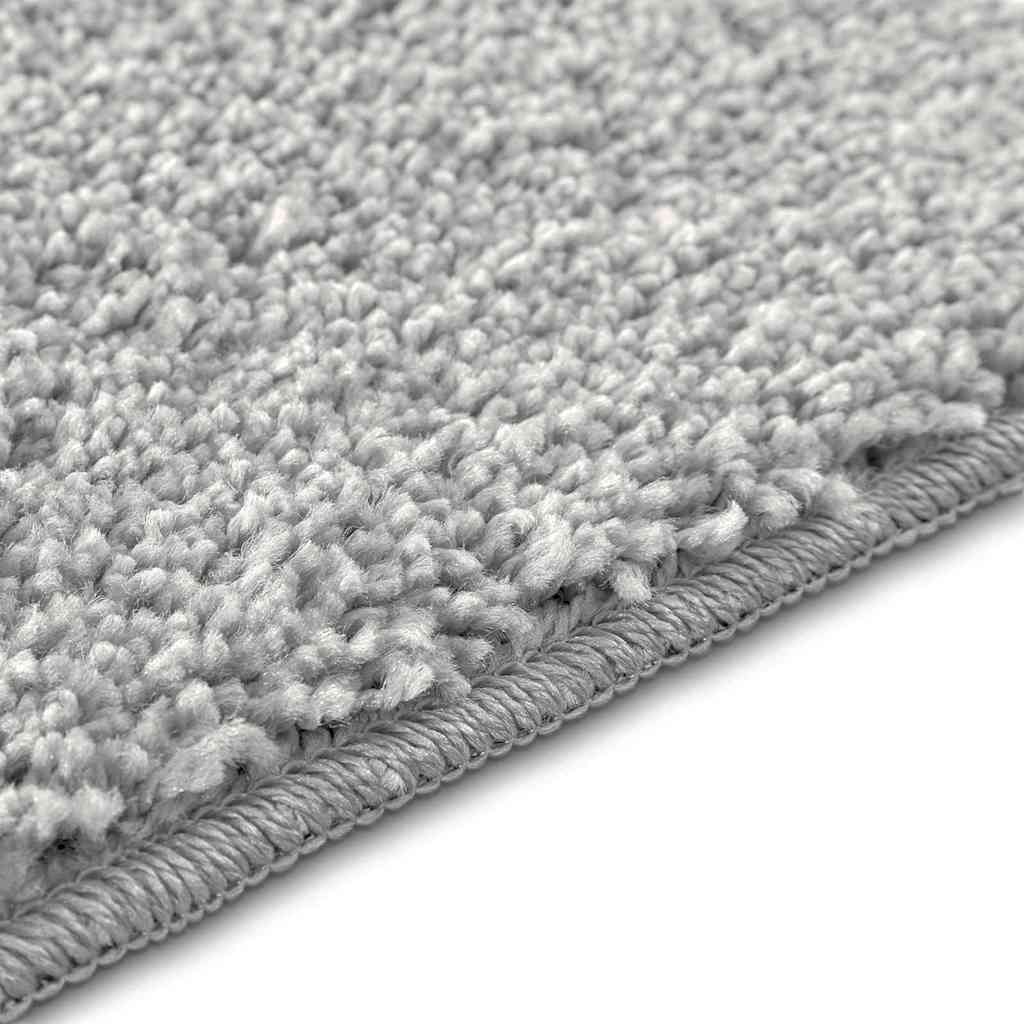 vidaXL Anti-slip Bath Mat Set 2 pcs Dark Grey 50 x 50 cm PP