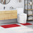 vidaXL Anti-slip Bath Mat Set 2 pcs Dark Grey 50 x 50 cm PP
