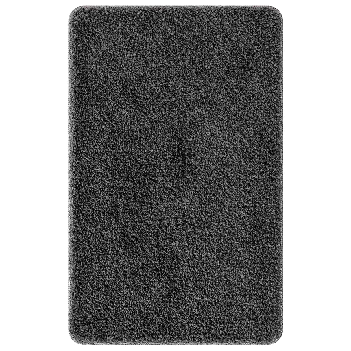 vidaXL Non-Slip Bath Mat Set 3 pcs Dark Grey PP