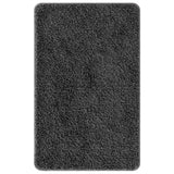 vidaXL Non-Slip Bath Mat Set 3 pcs Dark Grey PP