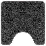 vidaXL Non-Slip Bath Mat Set 3 pcs Dark Grey PP