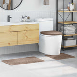 vidaXL Non-Slip Bath Mat Set 3 pcs Dark Grey PP