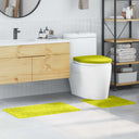 vidaXL Non-Slip Bath Mat Set 3 pcs Dark Grey PP