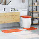 vidaXL Non-Slip Bath Mat Set 3 pcs Dark Grey PP