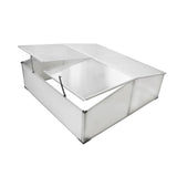 vidaXL Koude bak met 2 deksels 110x55x41 cm