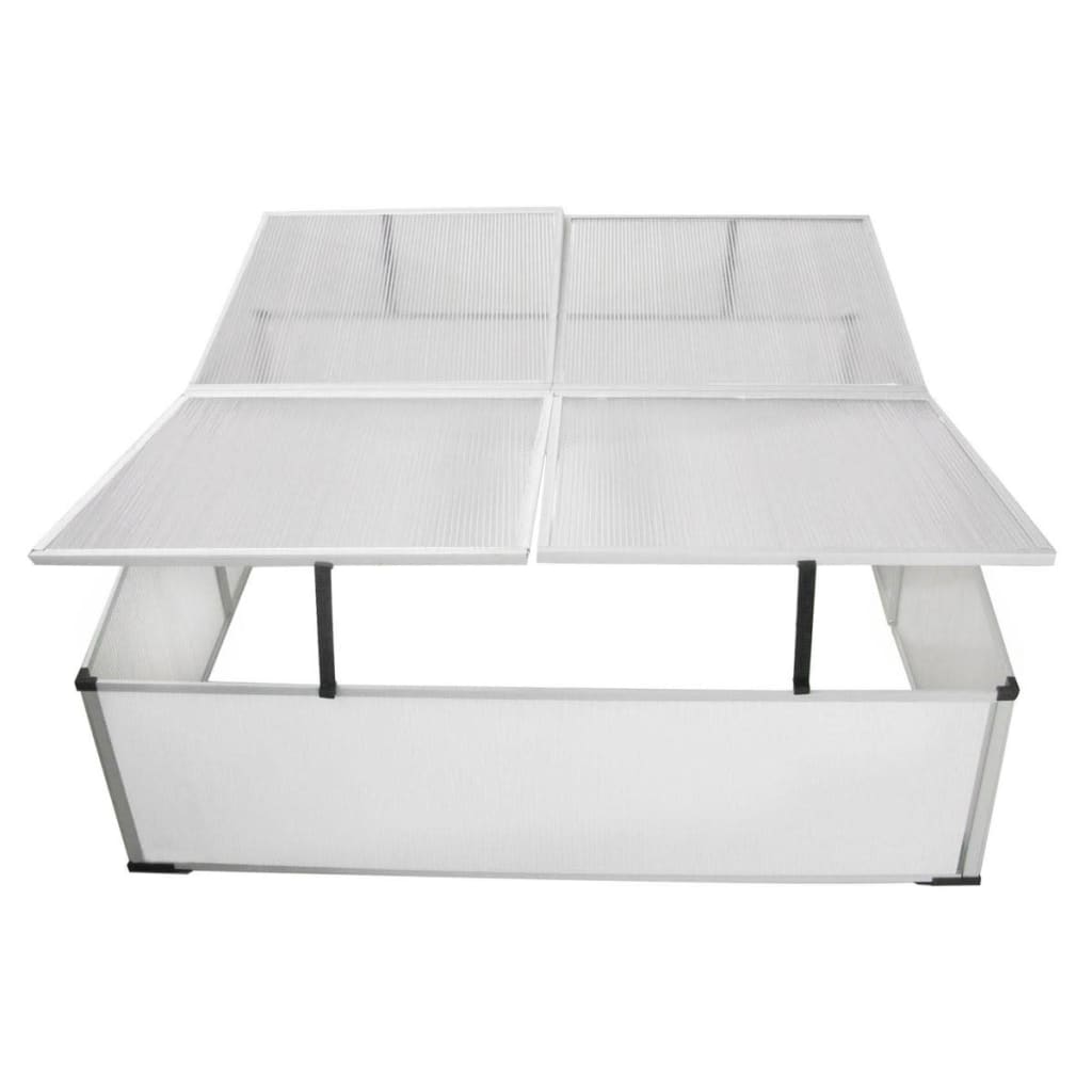 vidaXL Koude bak met 2 deksels 110x55x41 cm