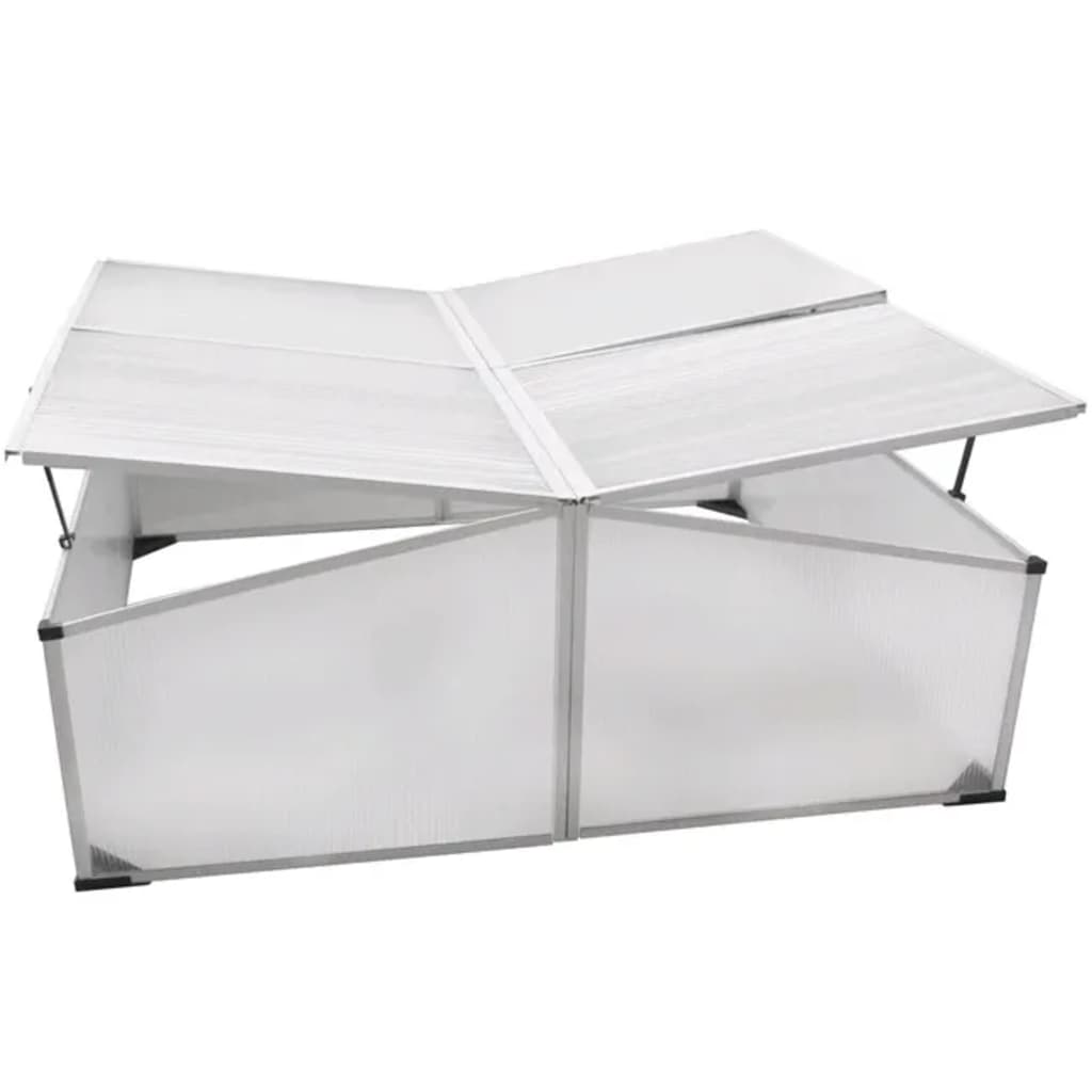 vidaXL Koude bak met 2 deksels 110x55x41 cm