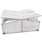 vidaXL Koude bak met 2 deksels 110x55x41 cm