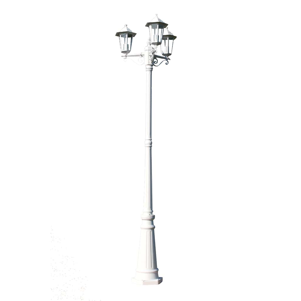 Garden lantern Kingston 3-arm 215 cm white