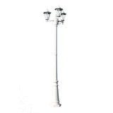 Garden lantern Kingston 3-arm 215 cm white