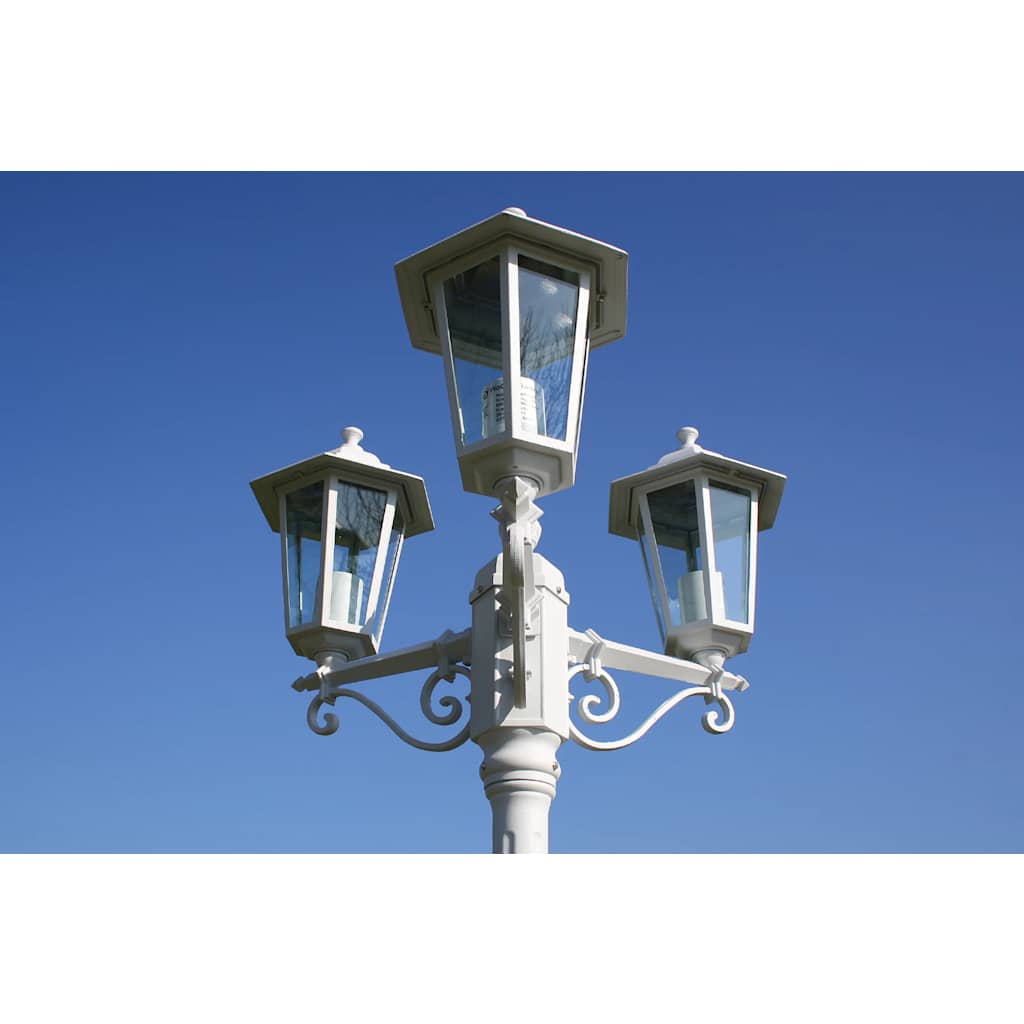 Garden lantern Kingston 3-arm 215 cm white