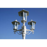 Garden lantern Kingston 3-arm 215 cm white