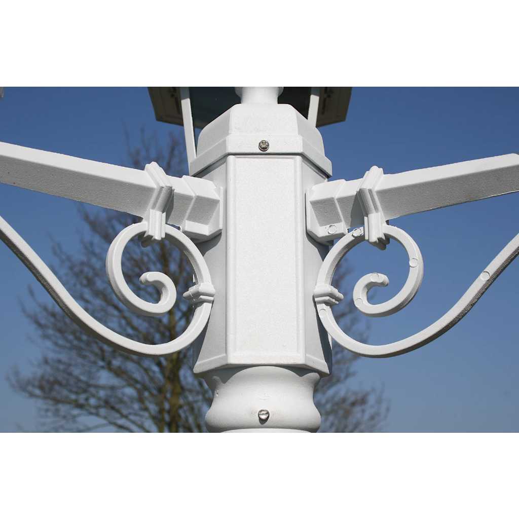 Garden lantern Kingston 3-arm 215 cm white