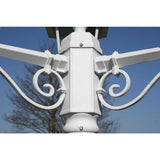 Garden lantern Kingston 3-arm 215 cm white