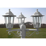 Garden lantern Kingston 3-arm 215 cm white