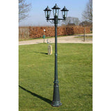 Garden lantern Kingston 3-arm 215 cm white