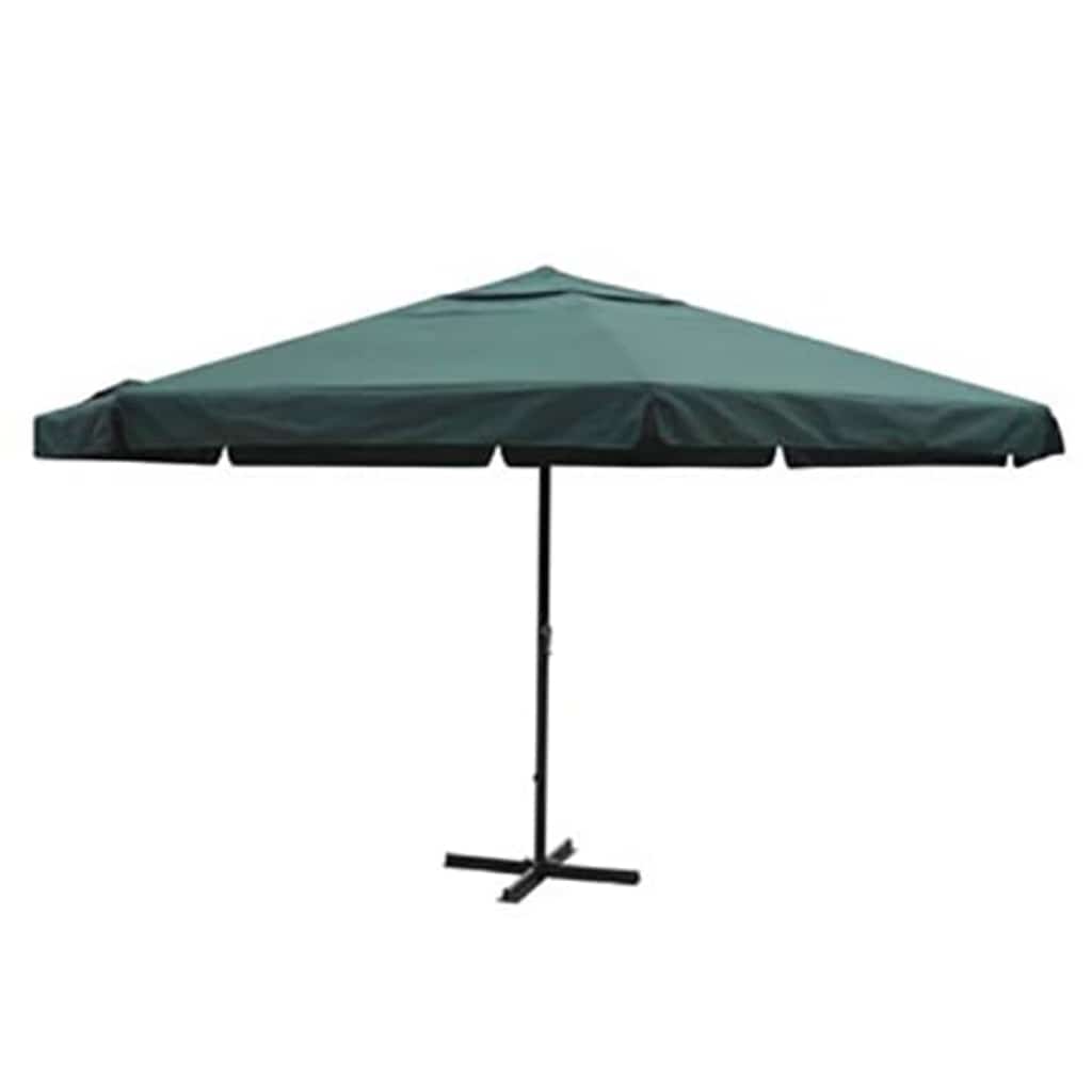 vidaXL Parasol Samos 500 cm aluminium wit