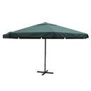 vidaXL Parasol Samos 500 cm aluminium wit