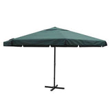 vidaXL Parasol Samos 500 cm aluminium wit