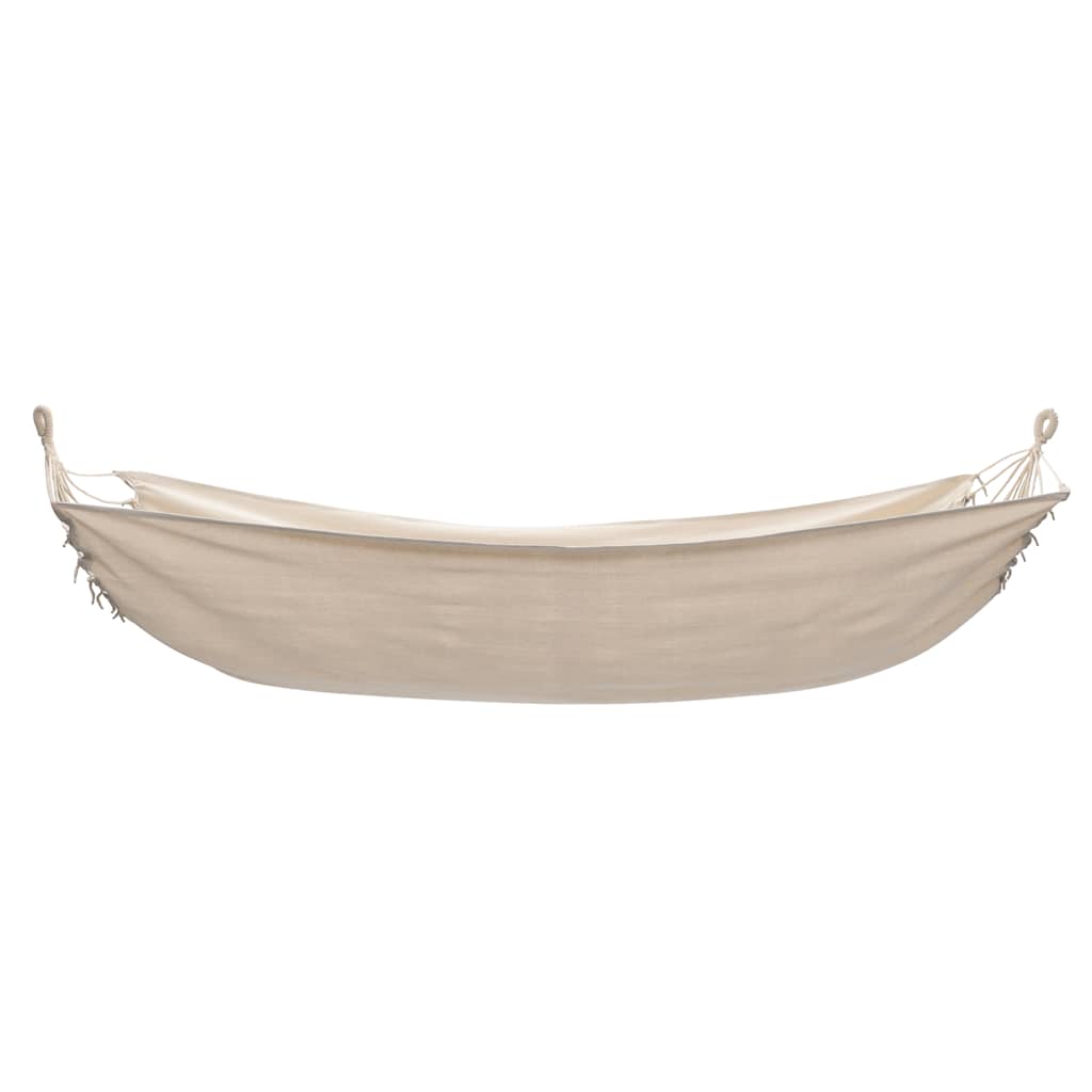 vidaXL Hangmat 260x150 cm crèmekleurig