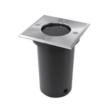 vidaXL Outdoor Ground Light Round 10.5x10.5 cm Die-cast Aluminium Black
