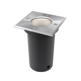 vidaXL Outdoor Ground Light Round 10.5x10.5 cm Die-cast Aluminium Black