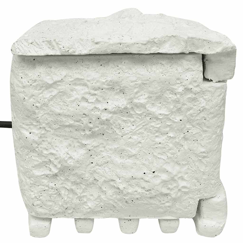 vidaXL Garden Power Socket 4-Way Waterproof Resin White