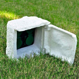 vidaXL Garden Power Socket 4-Way Waterproof Resin White