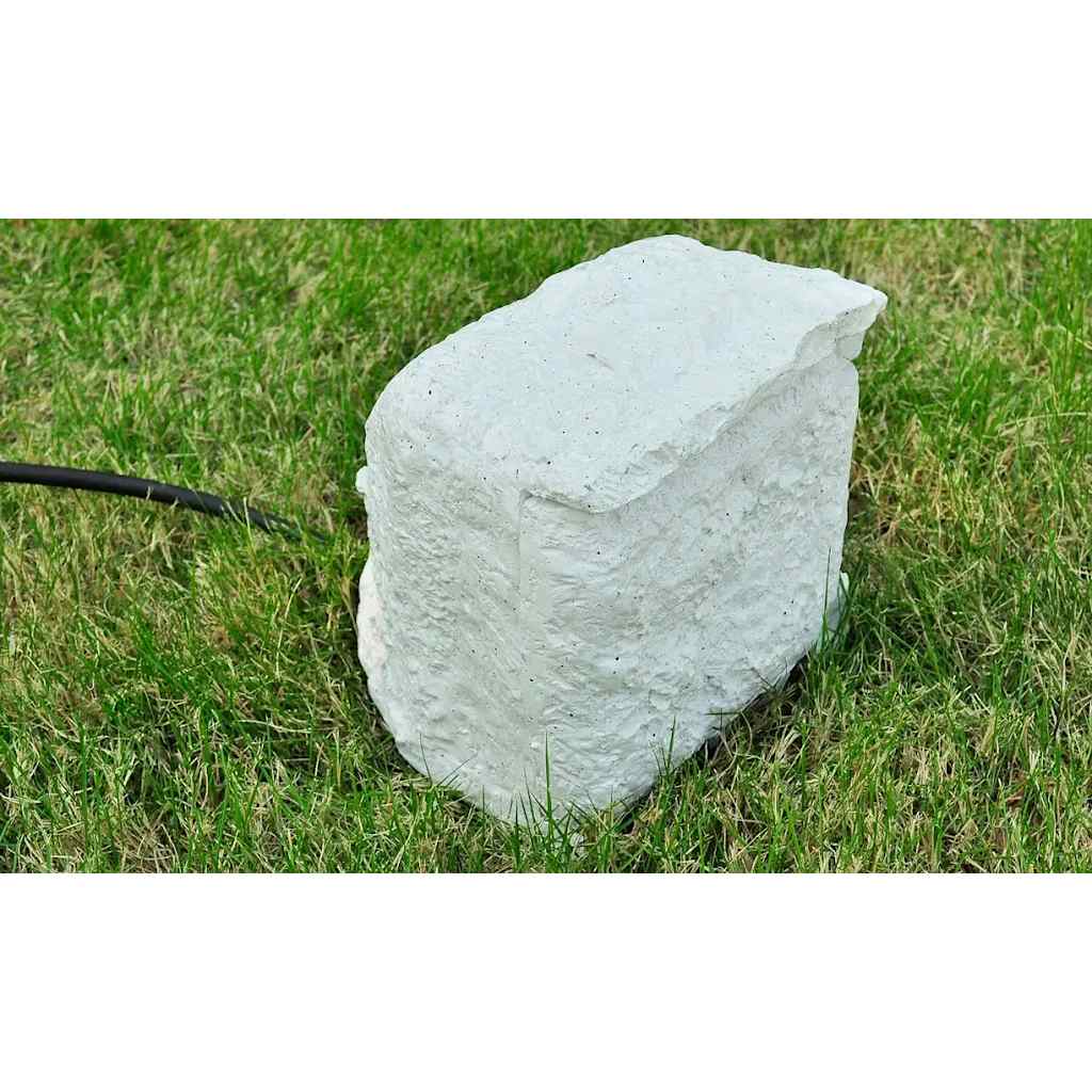 vidaXL Garden Power Socket 4-Way Waterproof Resin White