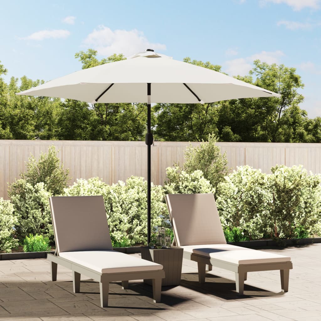 Parasol met stalen paal 3 m groen