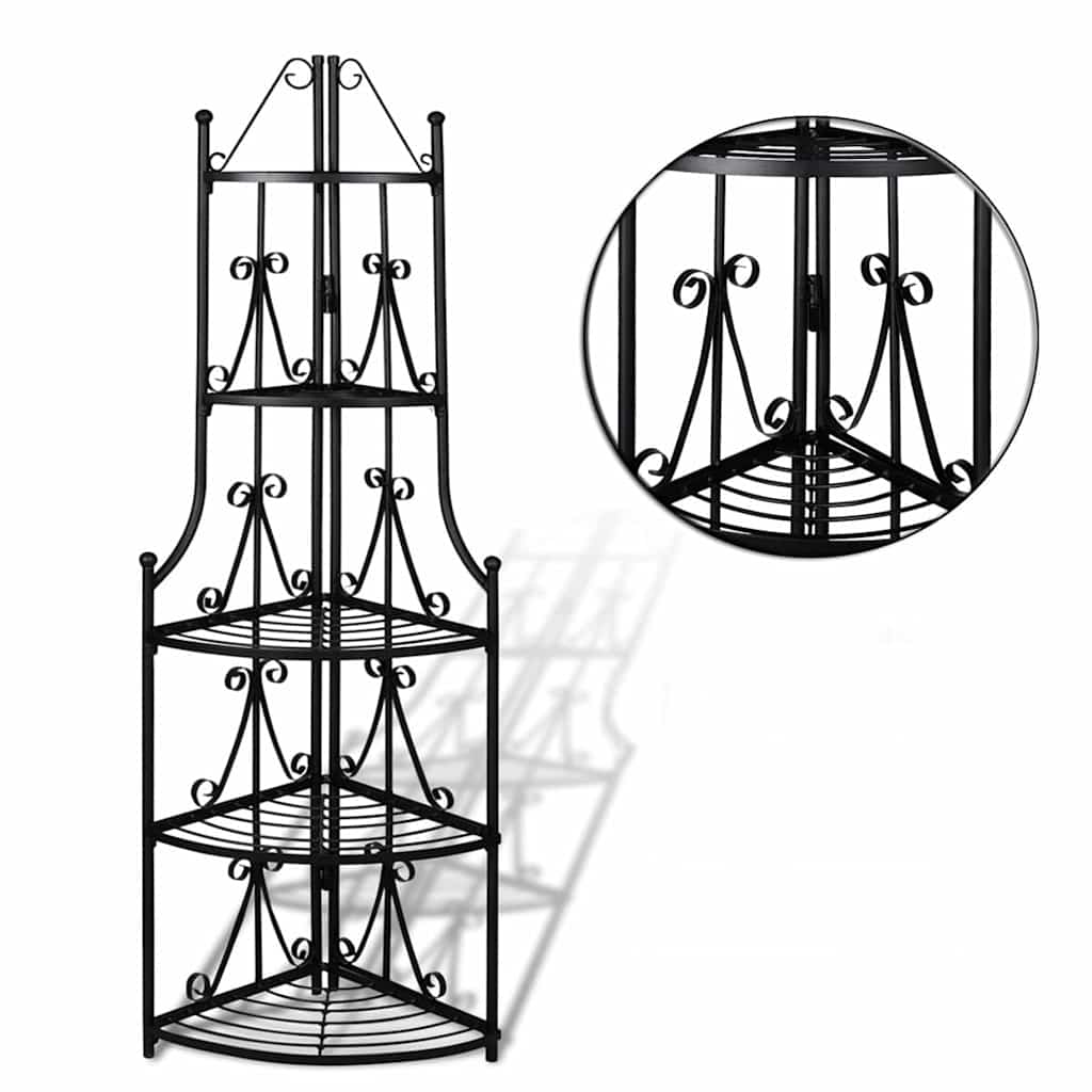 Angular Plant Rack Romy (black)