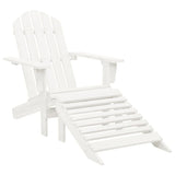 vidaXL Tuinstoel Adirondack met voetenbank massief vurenhout