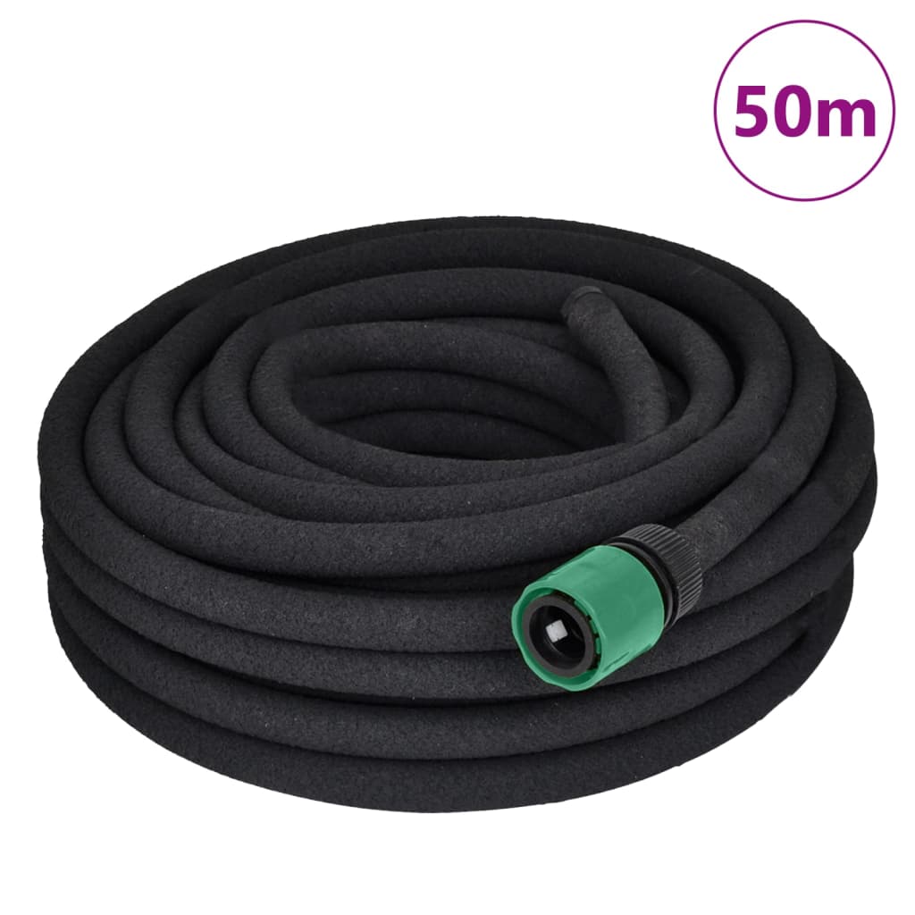 vidaXL Drip Hose 0.6'' 10 m Rubber Black