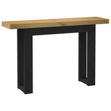 vidaXL Wandtafel NOAIN A-vormige poten 120x30x75 cm massief hout