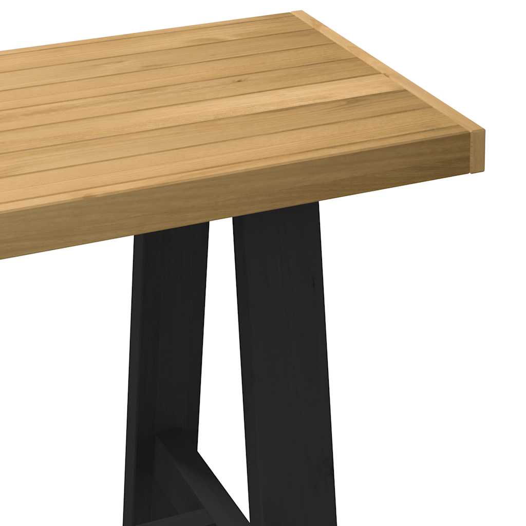 vidaXL Bureau NOAIN A-vormige poten 120x50x75 cm massief hout