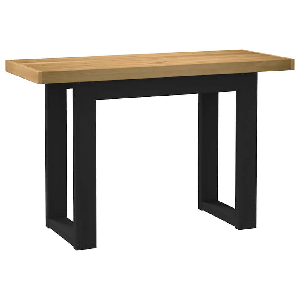 vidaXL Bureau NOAIN A-vormige poten 120x50x75 cm massief hout
